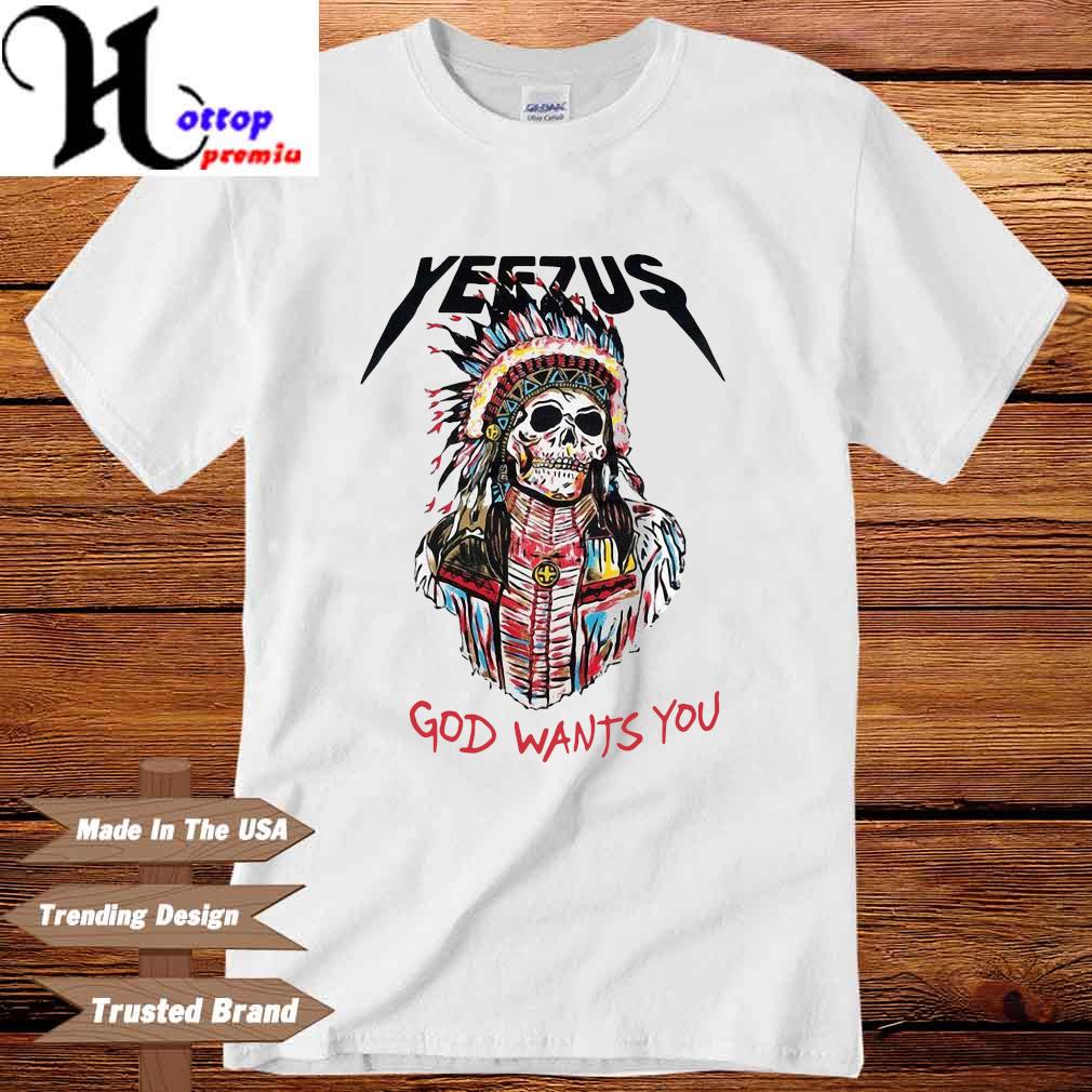 yeezus skull shirt