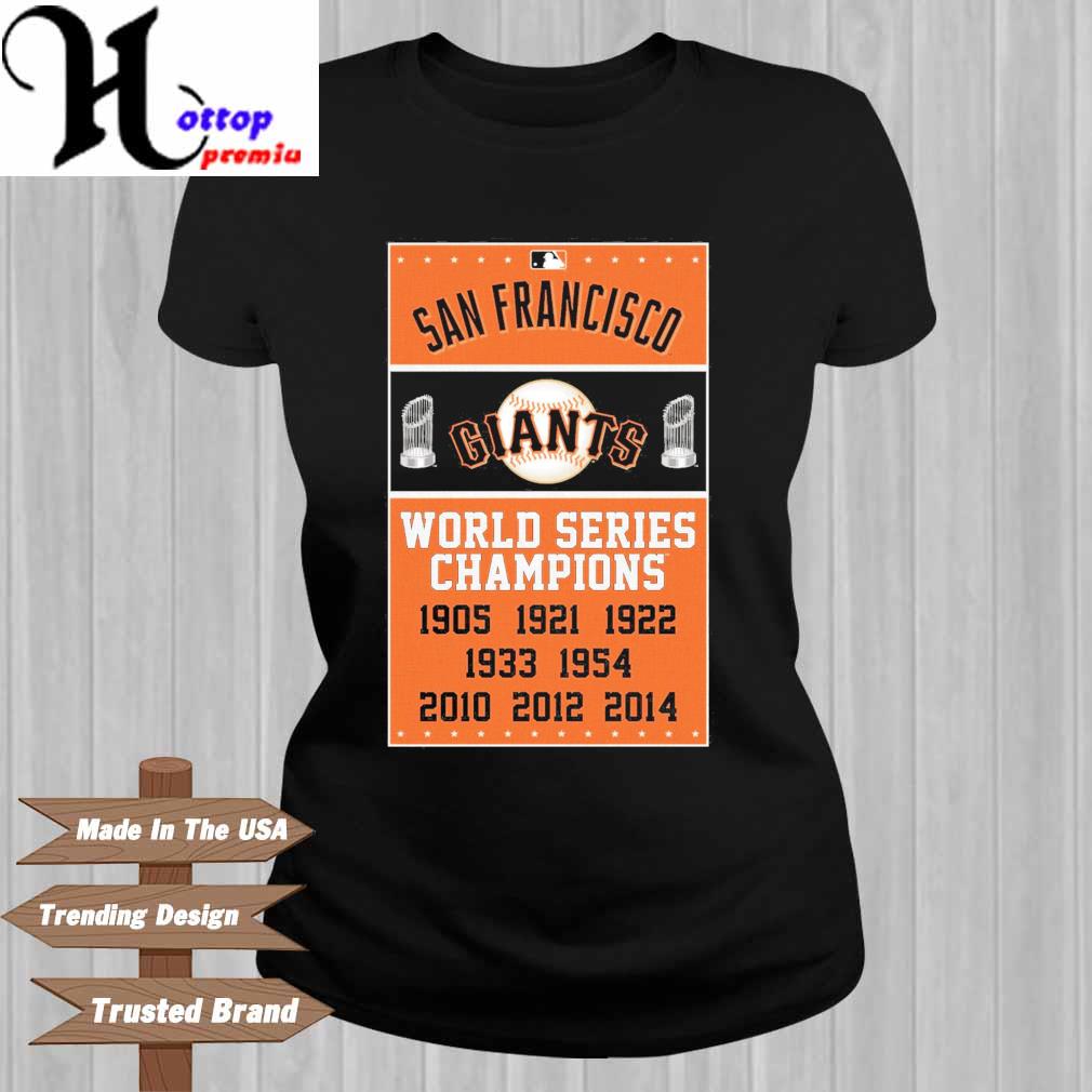 San Francisco Giants 47 Brand Light Gray 2014 World Series Champs T-Shirt